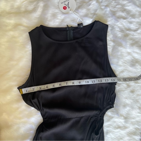 NWT Women's Summer Sleeveless Cutout Maxi Dress Bodycon Slit Beach Wedding SMALL - Picture 15 of 17